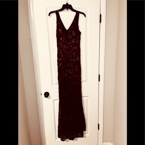 Red Sequin Prom dress- Size 3